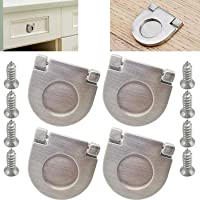 CTRICALVER 4pcs Manijas invisibles | Plata Mini Tiradores de barra de Acero inoxidable | para puerta de armario armario…